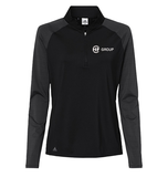 Adidas Women's Stripe Block Quarter-Zip Pullover