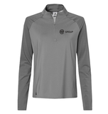 Adidas Women's Stripe Block Quarter-Zip Pullover