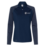 Adidas Women's Stripe Block Quarter-Zip Pullover