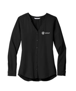 Port Authority ® Ladies Long Sleeve Button-Front Blouse