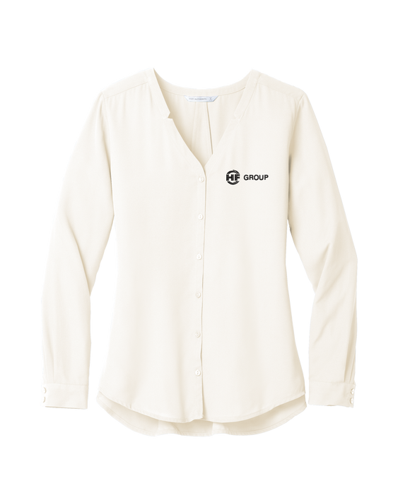 Port Authority ® Ladies Long Sleeve Button-Front Blouse
