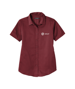 Port Authority® Ladies Short Sleeve SuperPro ™ React ™ Twill Shirt