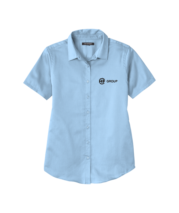 Port Authority® Ladies Short Sleeve SuperPro ™ React ™ Twill Shirt