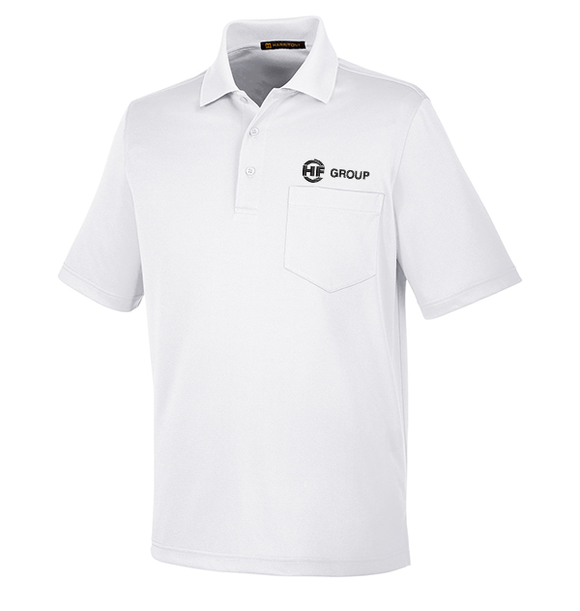 Harriton Men's Advantage Snag Protection Plus IL Pocket Polo