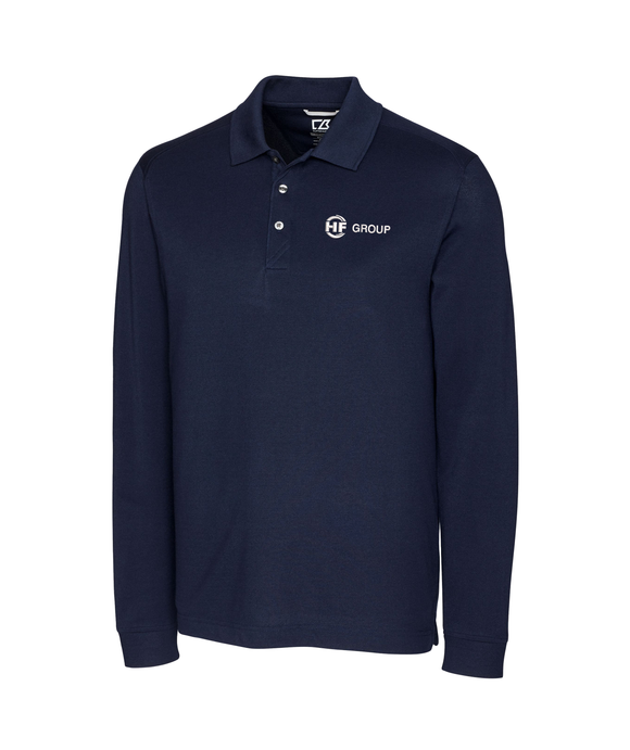 Cutter & Buck Advantage Tri-Blend Pique Mens Long Sleeve Polo