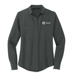Mercer+Mettle™ Women's Stretch Crepe Long Sleeve Camp Blouse